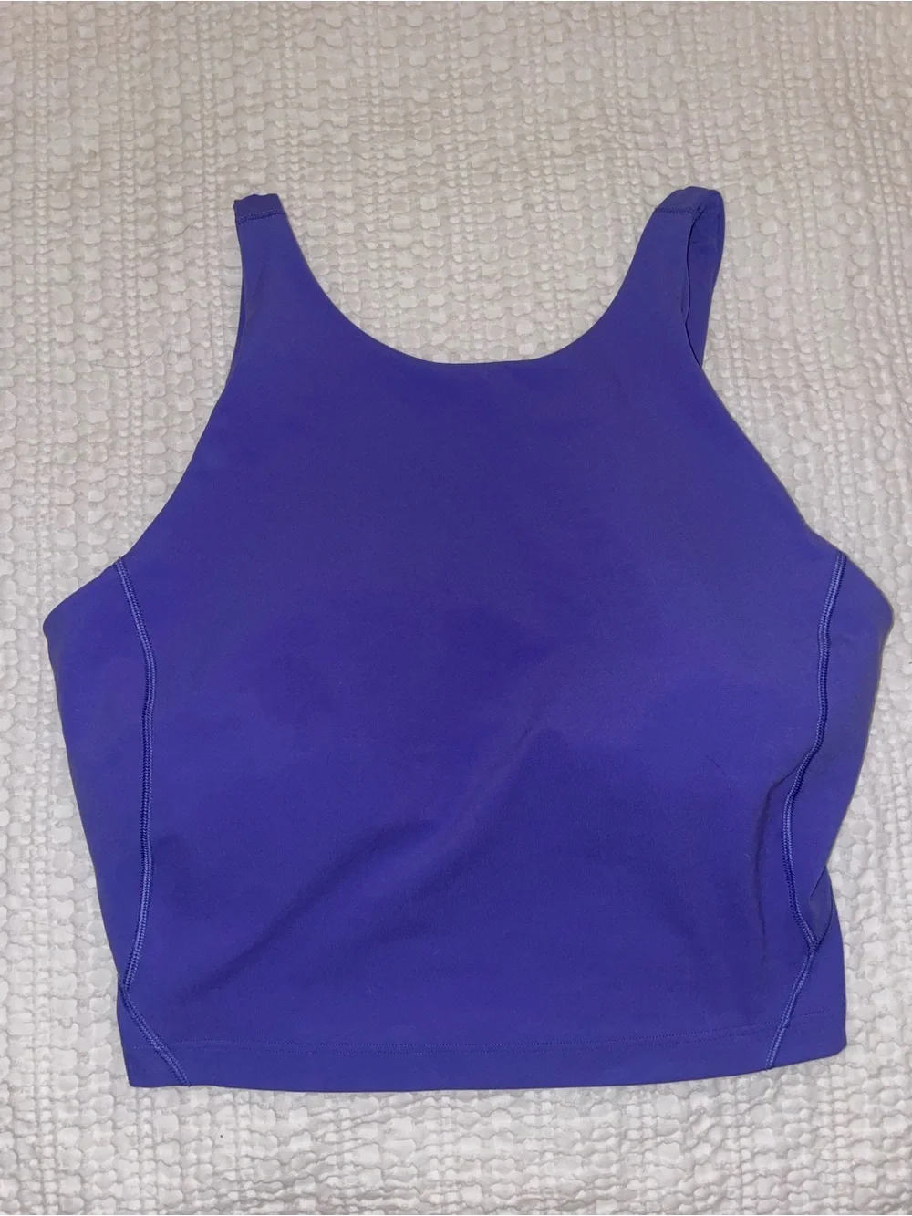 Lululemon charged indigo Purple Women's Cropped Tank Top sz 10